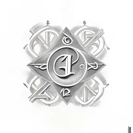 Christian Cross With The Date 16 January 1978 In Roman Numerals