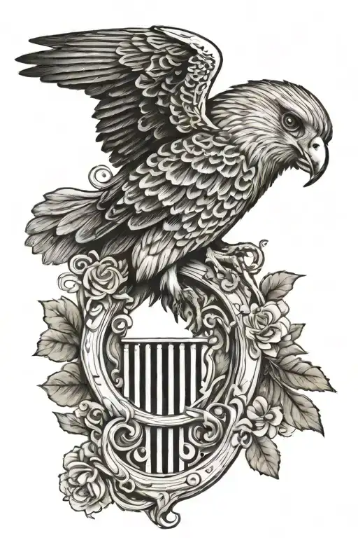 Irish Harp Polish Falcon