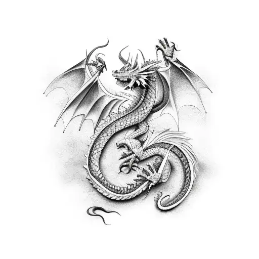 Dragon And Samurai Sleeve