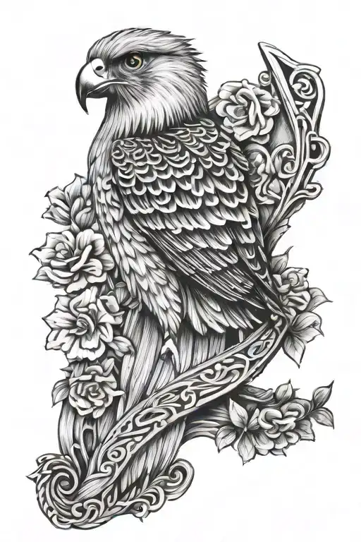 Polish Falcon Irish Harp Background