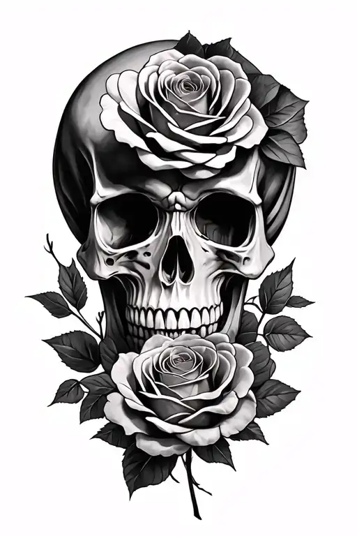 Skull And Roses