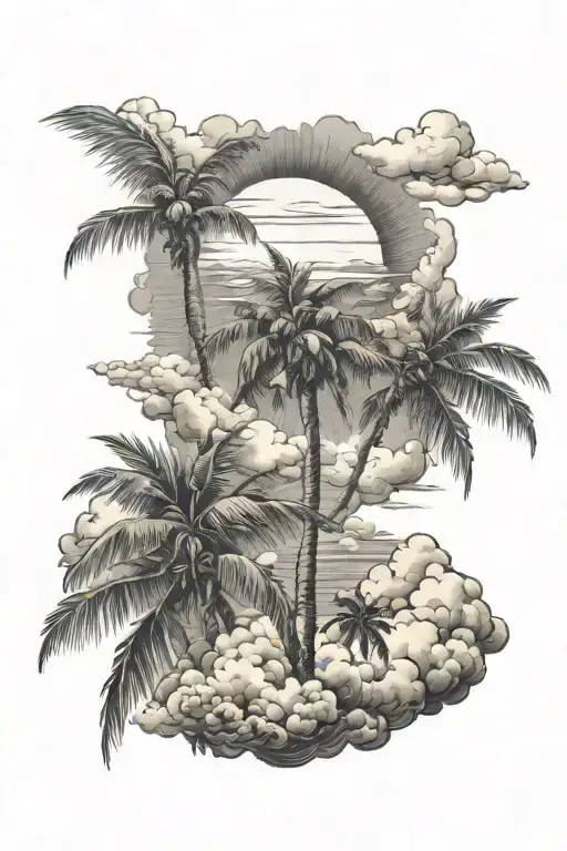Cloud Palm Sun