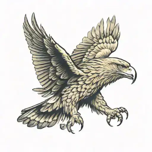 Golden Eagle Football Emblem Daughter