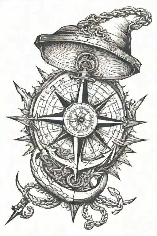 Anchor Chest Compass