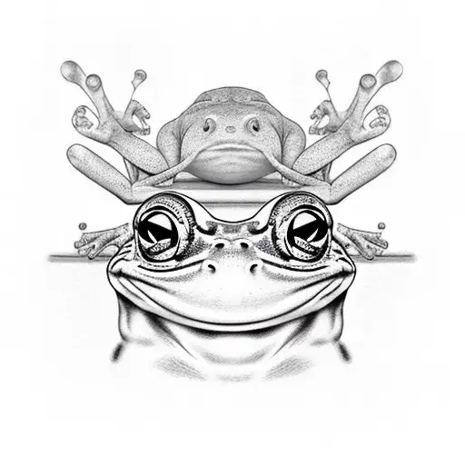 Meditating Frog Minimalistic