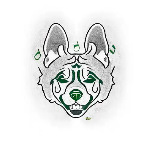 Combine The Boston Celtics Logo With A Realistic Depiction Of A Dog Playing A Musical Instrument