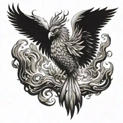 Phoenix Rising From The Ashes