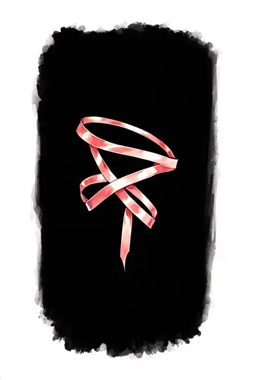 Ribbon Bracelet Around The Forearm