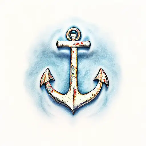 Anchor Old Style Hyper Realistic