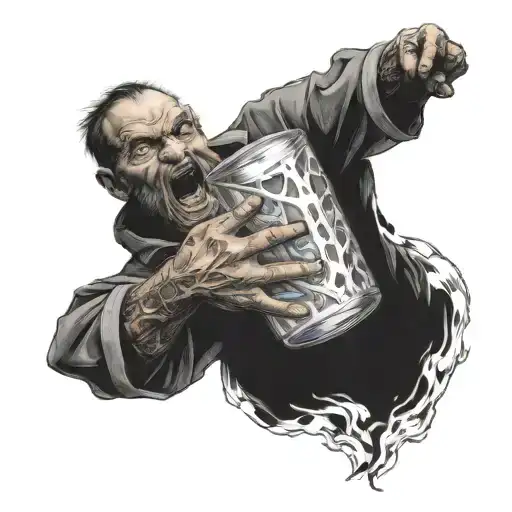 Atlas Carrying Calcifer Howls Moving