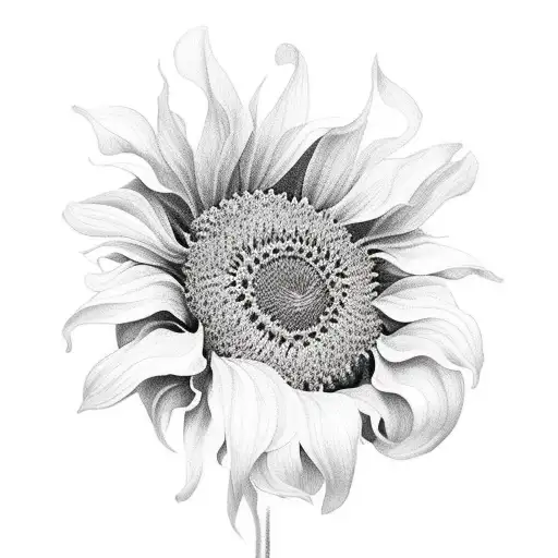 Sunflower And Hibiscus