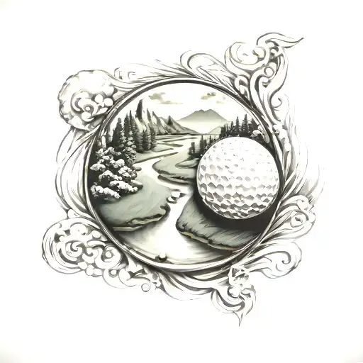Golf Ball River Mountain