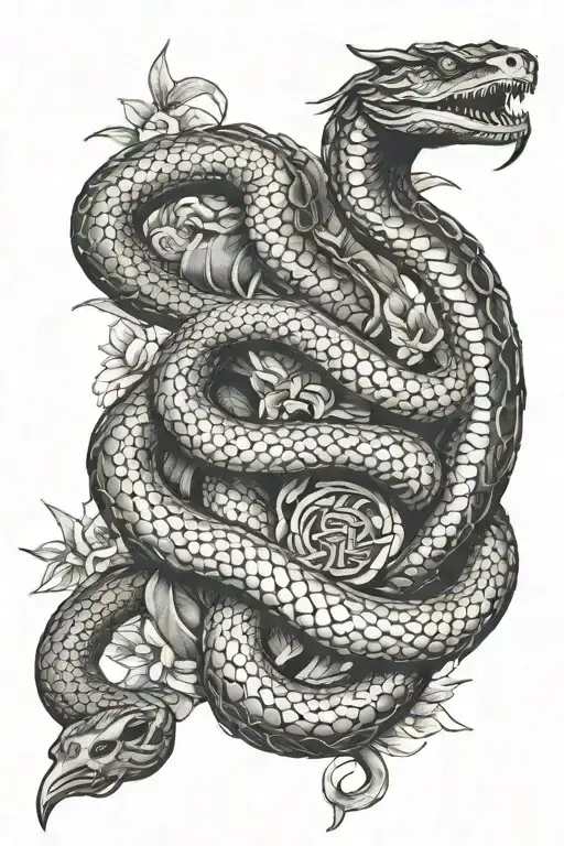 Samurai Snake With Money