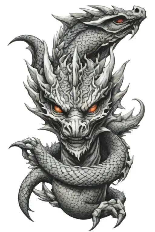 Dragon With Mask