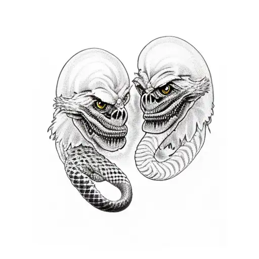 Jekyll And Hyde With Eagle And Snake From Zarathustra