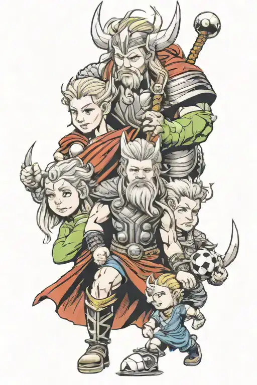 Soccer Thor Family God