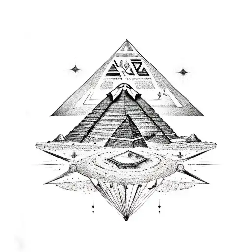 Egyptian Pyramids With Orion's Belt