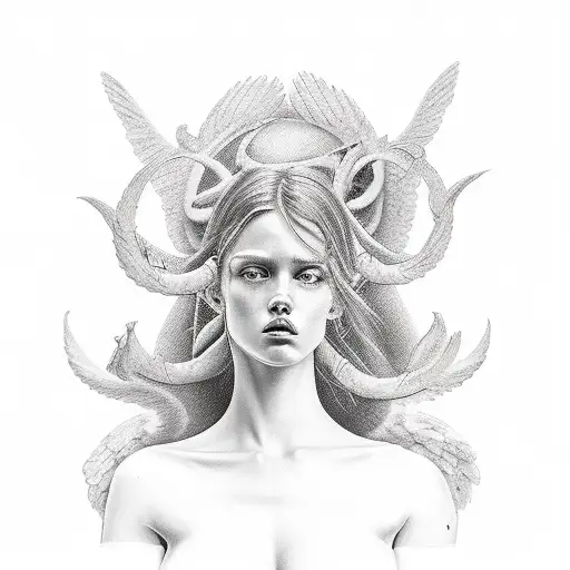 Two Males Angels And One Female Angel