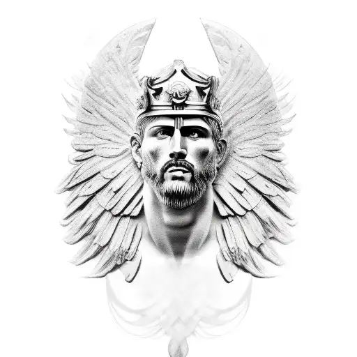 Roman King Angel Warrior