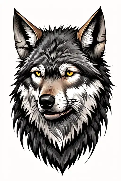Viking Wolf Head