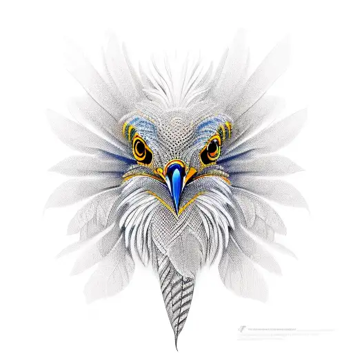 Design A Realistic Depiction Of A Greater Coucal With Intricate Feather Details