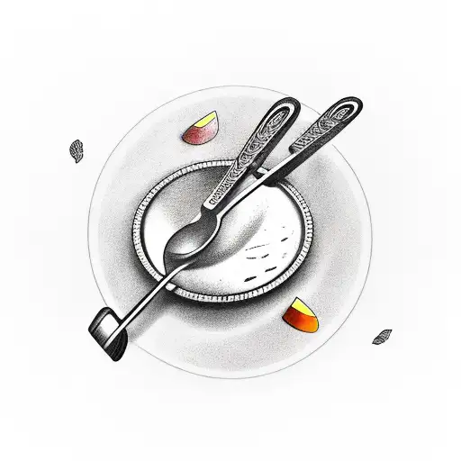 Icecream Scoop With Spatula Incased In A Circle