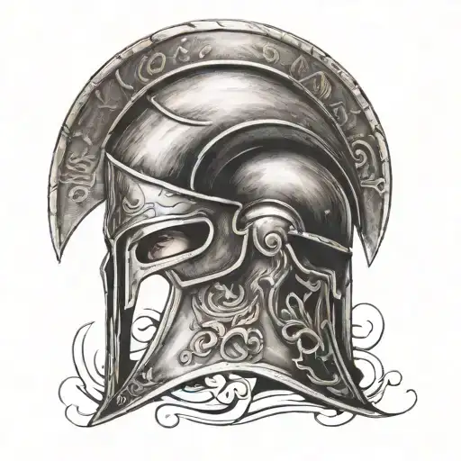 Spartan Helmet With Veni Vidi Vici
