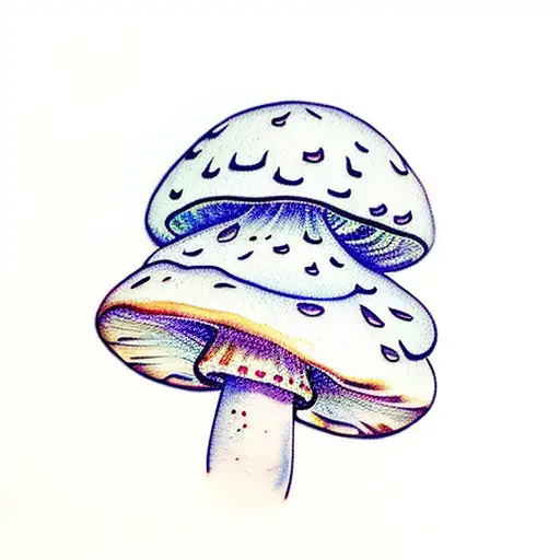 Cute Mushroom Watercolor