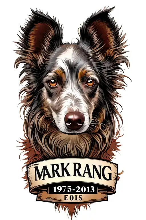 Shearing Piece With The Name Mark In It And The Dates 1975-2013 Underneath