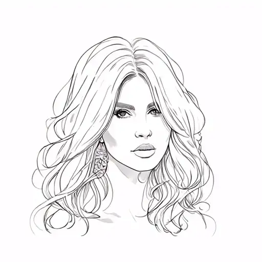 A Woman With Long Black Hair