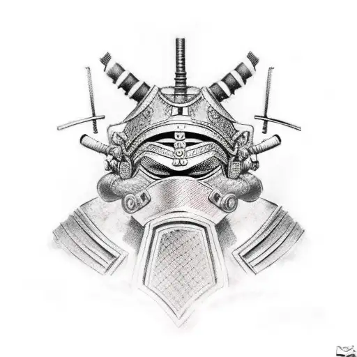 Samurai Armor On Shoulder