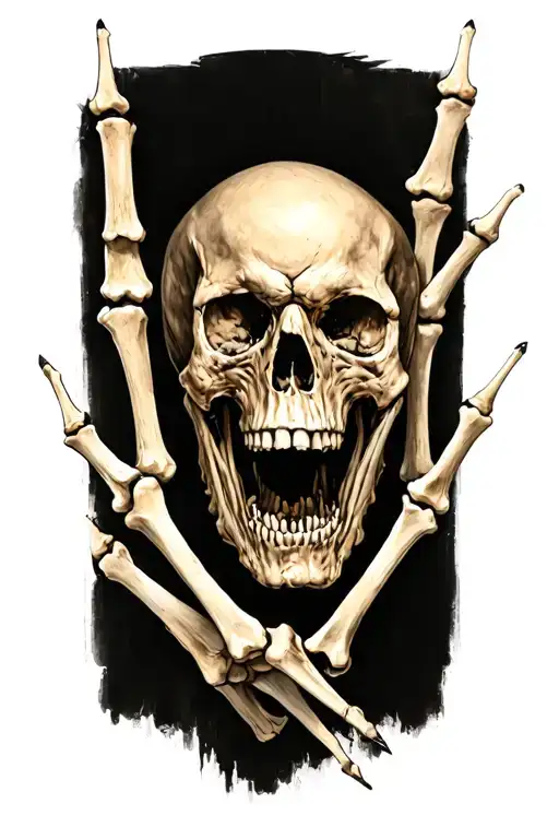 Open Forearm Sticks As Bones