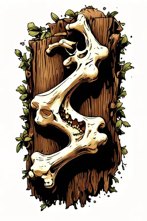 Elbow Bone Made Of Wood