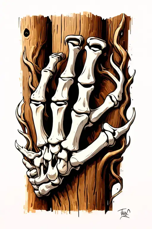 Radius And Ulna Made Of Wood