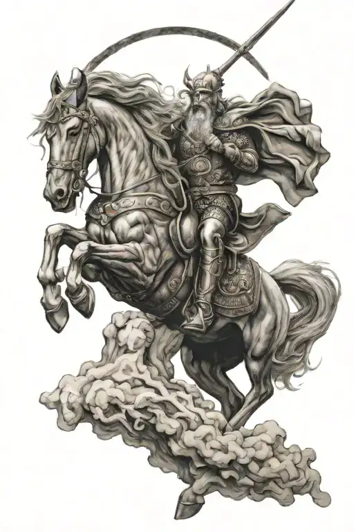 Odin Riding Sleipnir