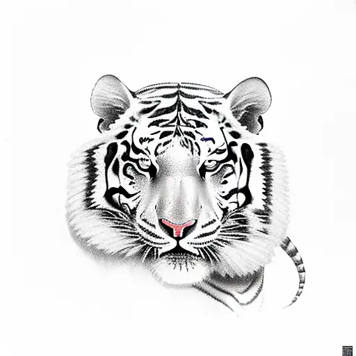 Skull And Roses Tiger