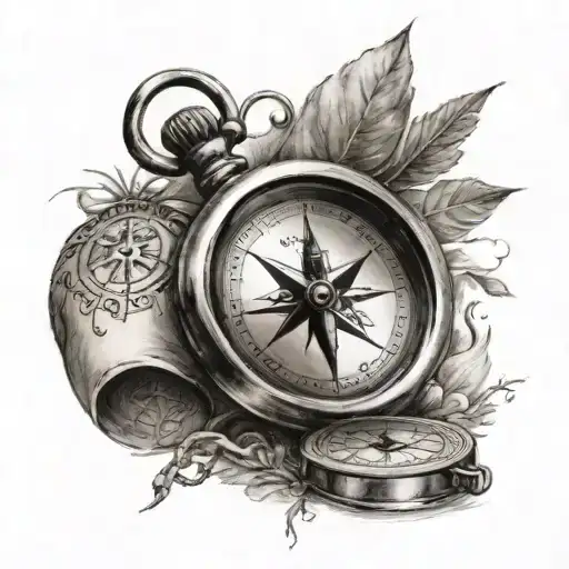 Compass With Light Shining Connecting And The Saying I Use Your Light To Guide The Way