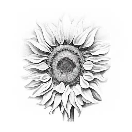 A Realistic Sunflower With The Word 'Indiana' Incorporated Into The Petals