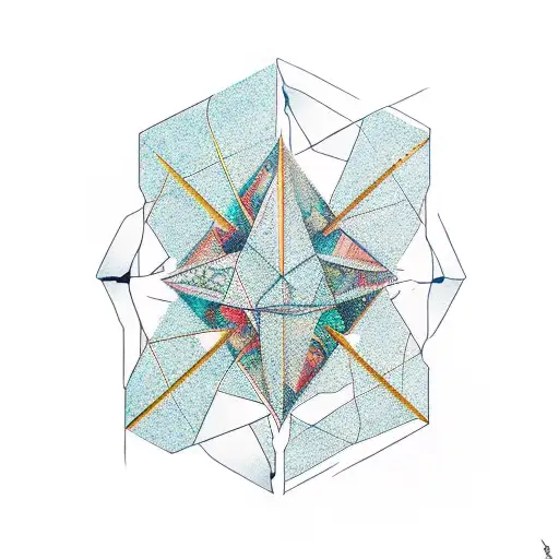 A Geometric Hourglass Where The Top Part Represents Arizona And The Bottom Represents California