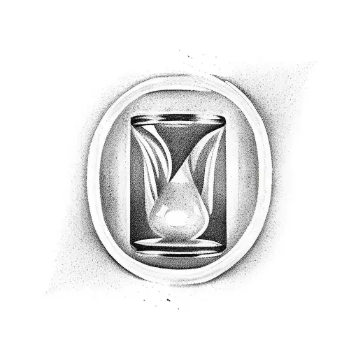 An Hourglass Where The Top Half Represents Arizona And The Bottom Represents California