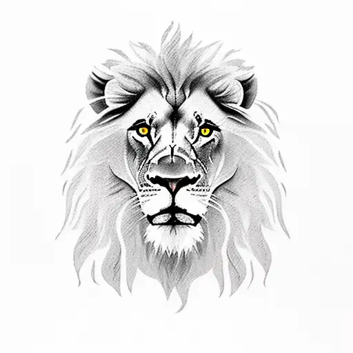 A Lion Holding An Orange Leukemia Support Ribbon