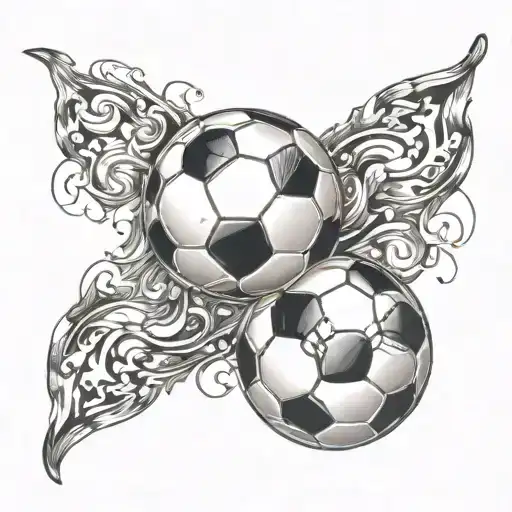 Football With A Design Of The Winds