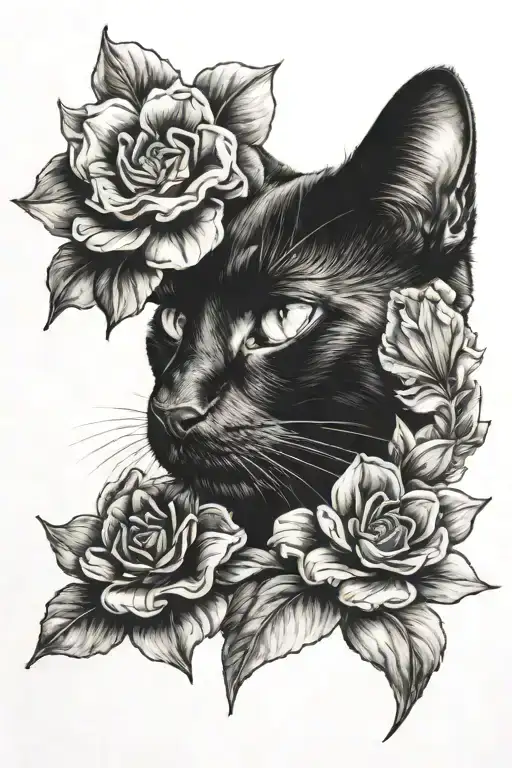 Black Cat Gardenia Flower