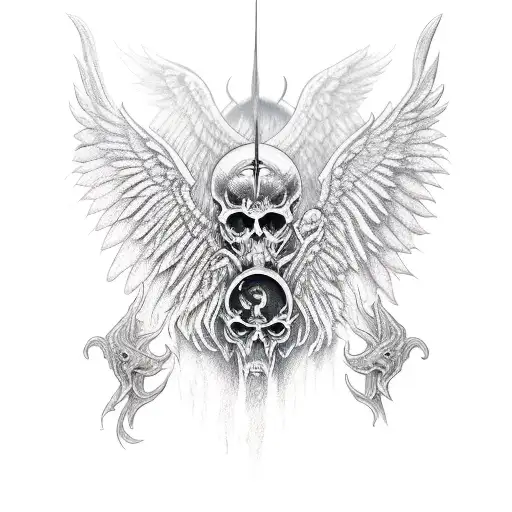 Demon Angel With Wings