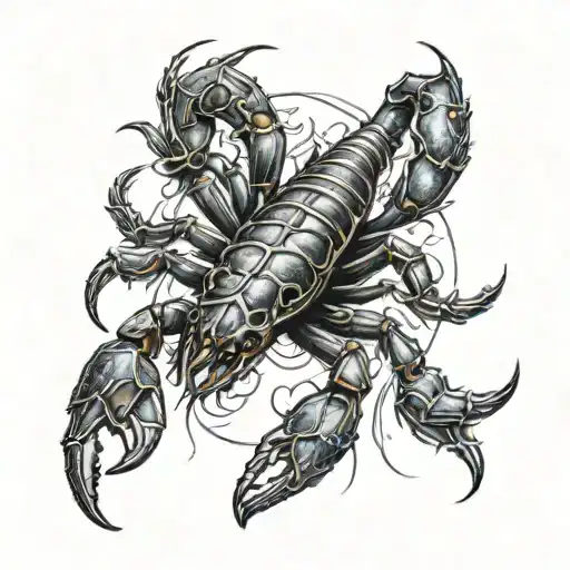 Scorpion Surrounded By Fier