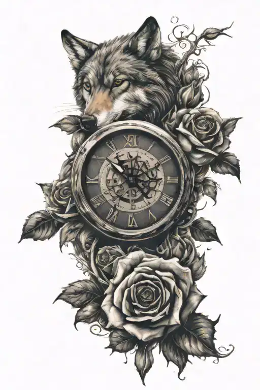 Clock Rose Wolf