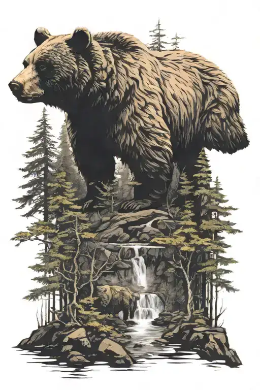 Bear In Forest
