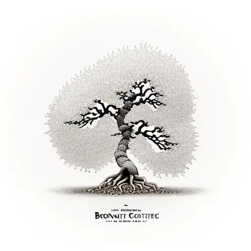 Bonsai Tree In Form Of A Scale