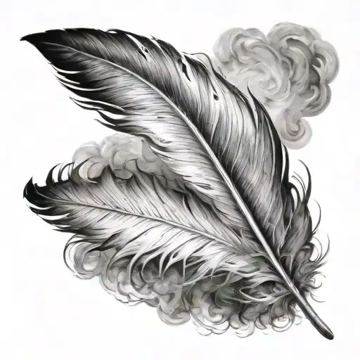 Feather Made Of Smoke