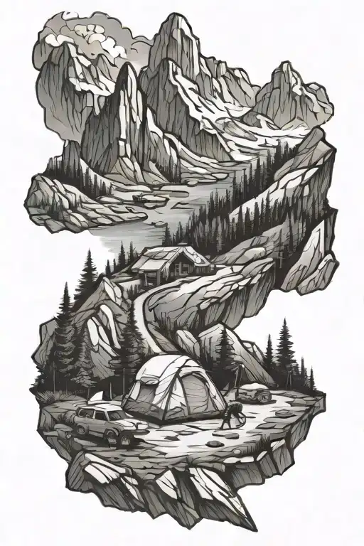 Travel Mountain Camping Solo